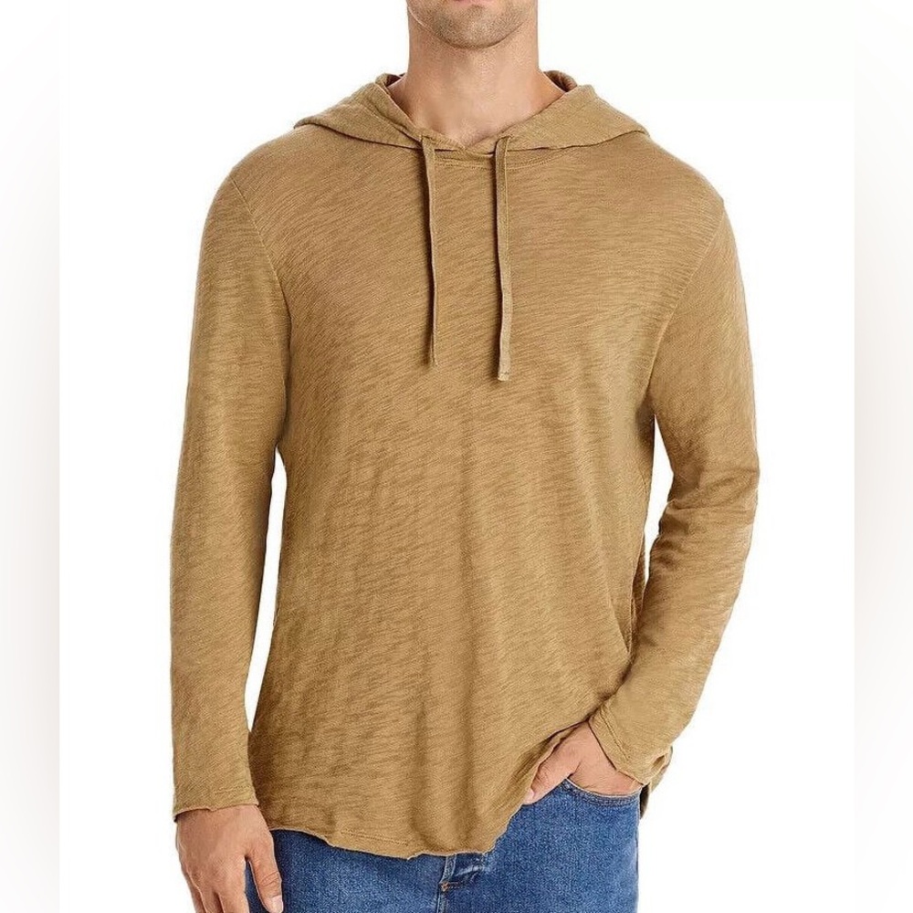 Men's light weight knit Tan Hoodie Shirt by Tahari